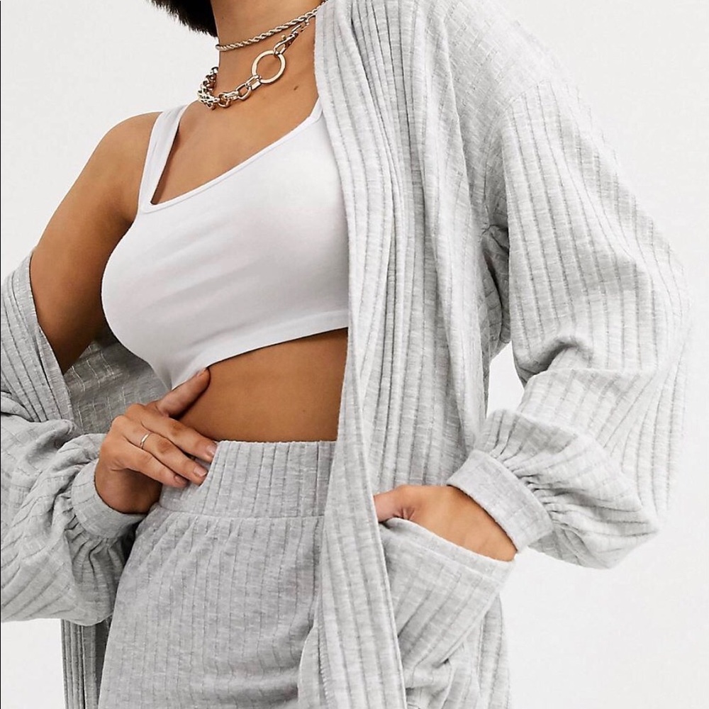 Gray Cardigan